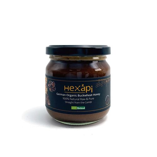 250g Buckwheat Honey (100% Pure, Raw & Organic) fresh from Hexapi Honey in Germany | 新鮮來自德國的250克稀雅蜜蕎麥蜂蜜（100%純正、原生、有機）| 新鲜来自德国的250克稀雅蜜荞麦蜂蜜（100%纯正、原生、有机）