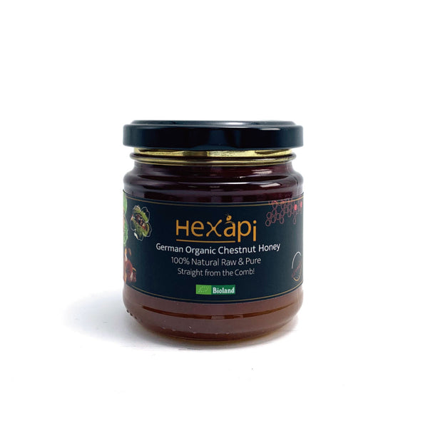 250g Chestnut Honey (100% Pure, Raw & Organic) fresh from Hexapi Honey in Germany | 新鮮來自德國的250克稀雅蜜板栗蜂蜜（100%純正、原生、有機）| 新鲜来自德国的250克稀雅蜜板栗蜂蜜（100%纯正、原生、有机）