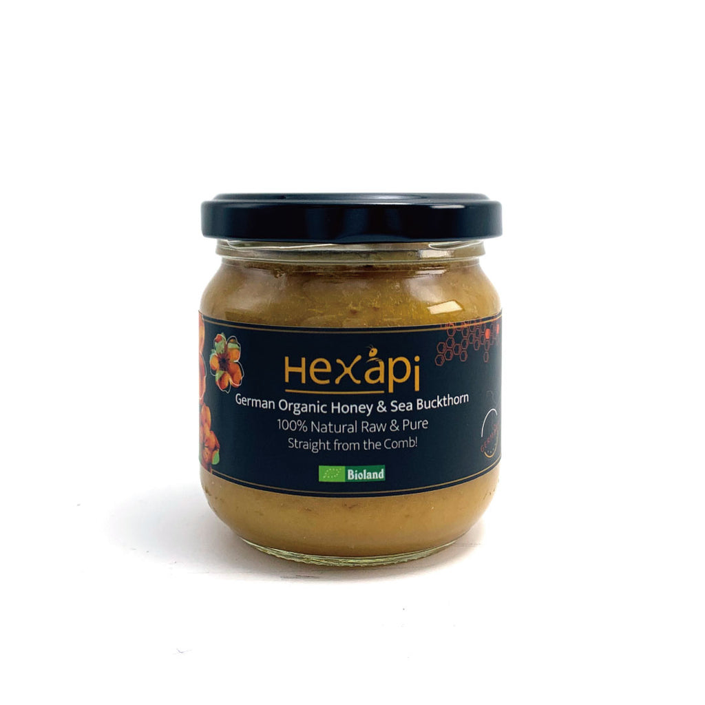 250g Honey with Sea Buckthorn (100% Pure, Raw & Organic) fresh from Hexapi Honey in Germany | 新鮮來自德國的250克稀雅蜜沙棘蜂蜜（100%統天然和有機）| 新鲜来自德国的250克稀雅蜜沙棘蜂蜜 (100%统天然和有机)
