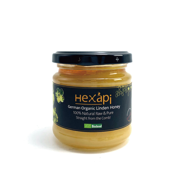 250g Linden Honey (100% Pure, Raw & Organic) fresh from Hexapi Honey in Germany | 新鮮來自德國的250克稀雅蜜椴樹蜂蜜（100%統天然和有機）| 新鲜来自德国的250克稀雅蜜椴树蜂蜜 (100%统天然和有机)