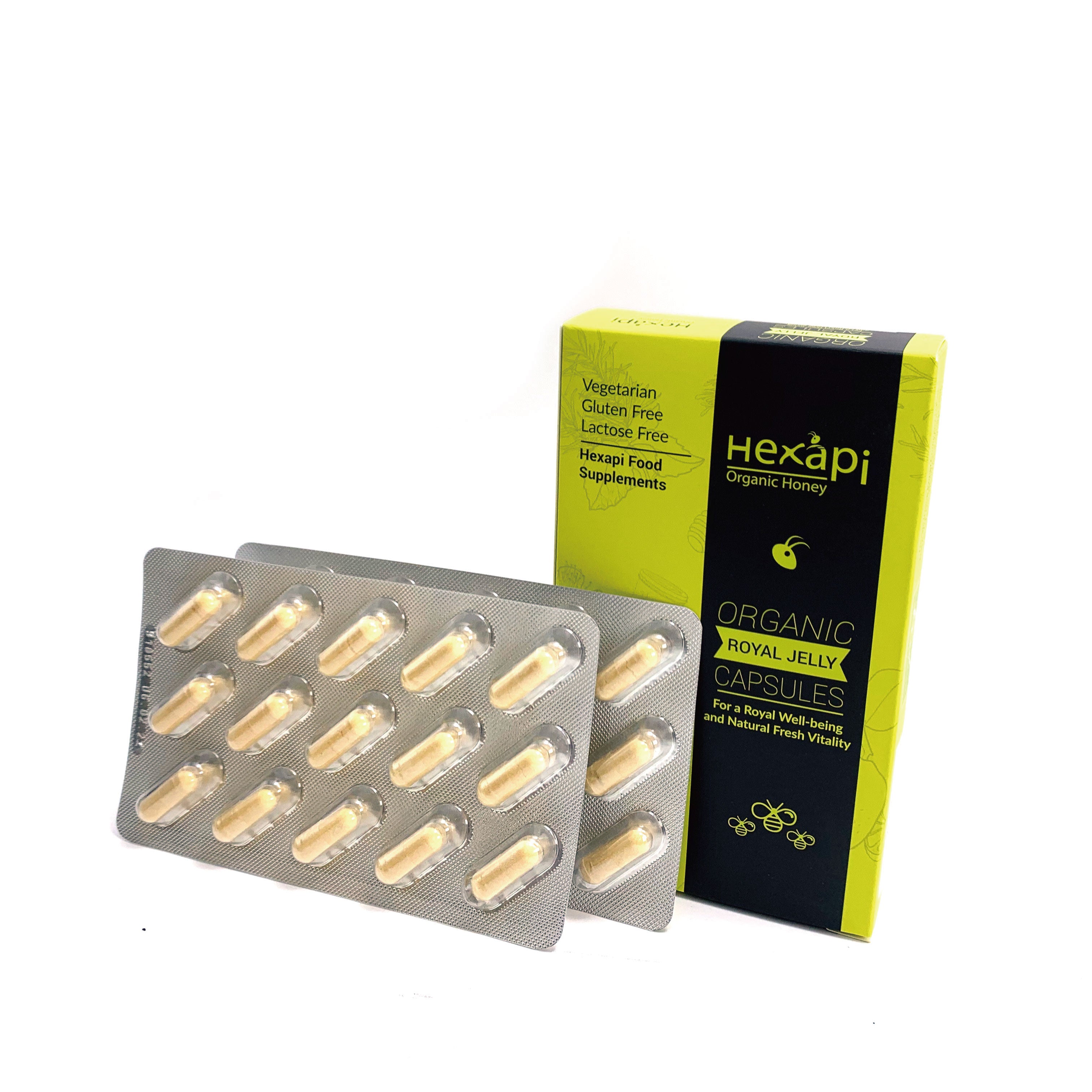 30pieces German Organic Royal Jelly Capsules fresh from Hexapi Honey in Germany | 新鮮來自德國的30粒稀雅蜜德國有機蜂皇漿膠囊 | 新鲜来自德国的30粒稀雅蜜德国有机蜂皇浆胶囊