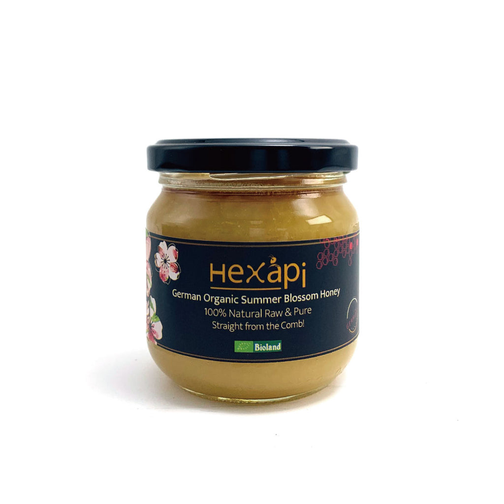 250g Summer Blossom Honey (100% Pure, Raw & Organic) fresh from Hexapi Honey in Germany | 新鮮來自德國的250克稀雅蜜洋槐花蜂蜜（100%統天然和有機）| 新鲜来自德国的250克稀雅蜜夏蕾蜂蜜 (100%统天然和有机)